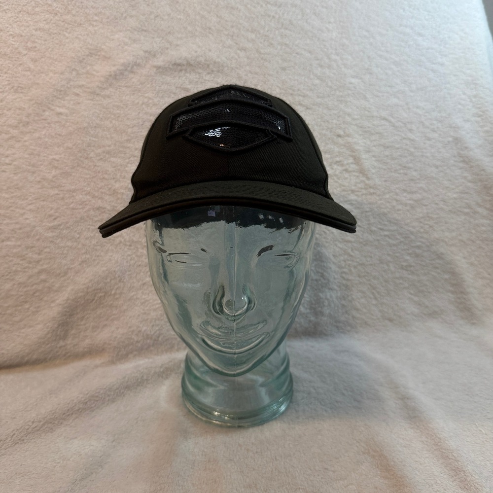 Harley-Davidson New Era 9FORTY Black Sequin Bar & Shield Snapback Hat Cap
